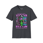 VYBZ Over System Cyborg Skull Graphic T-Shirt