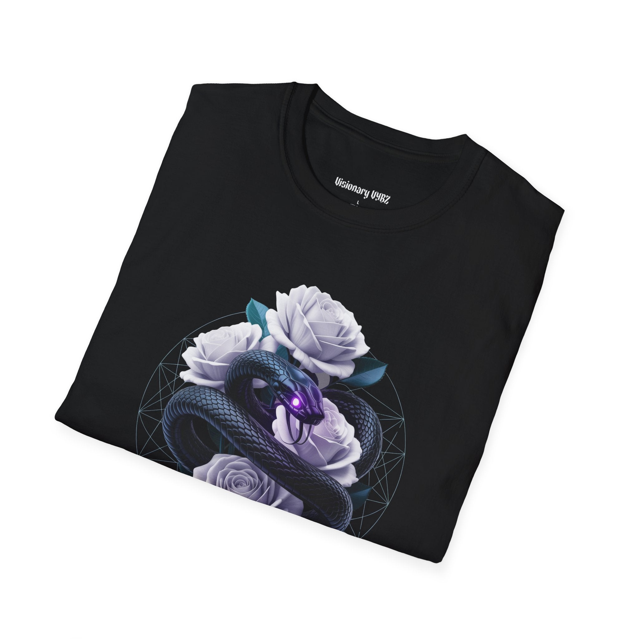 Visionary VYBZ Serpent and Lavender Roses T-Shirt