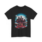 City Dreamer Tee — Retro Neon Skyline Graphic T-Shirt
