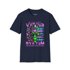 VYBZ Over System Cyborg Skull Graphic T-Shirt