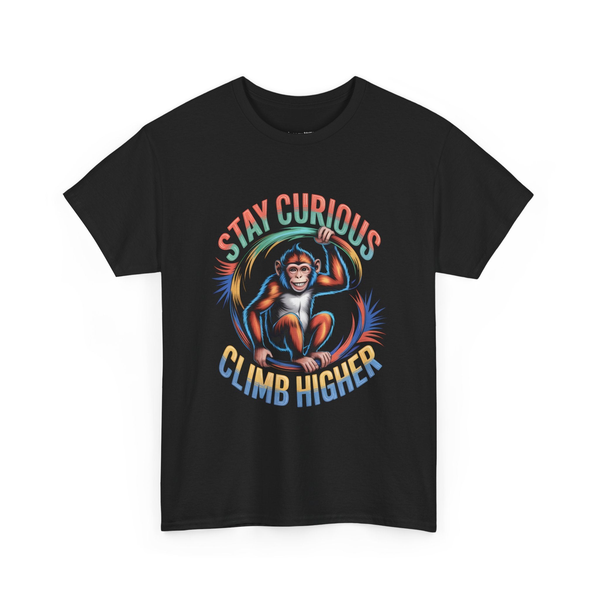 Stay Curious Climb Higher Monkey T-Shirt