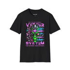 VYBZ Over System Cyborg Skull Graphic T-Shirt